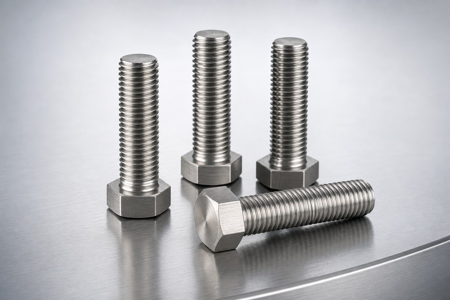 High-temperature nickel-alloy hex bolts